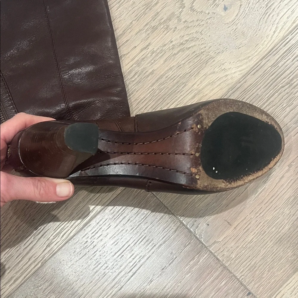 Frye Women's Brown Heeled Boots - Picture 2 of 5